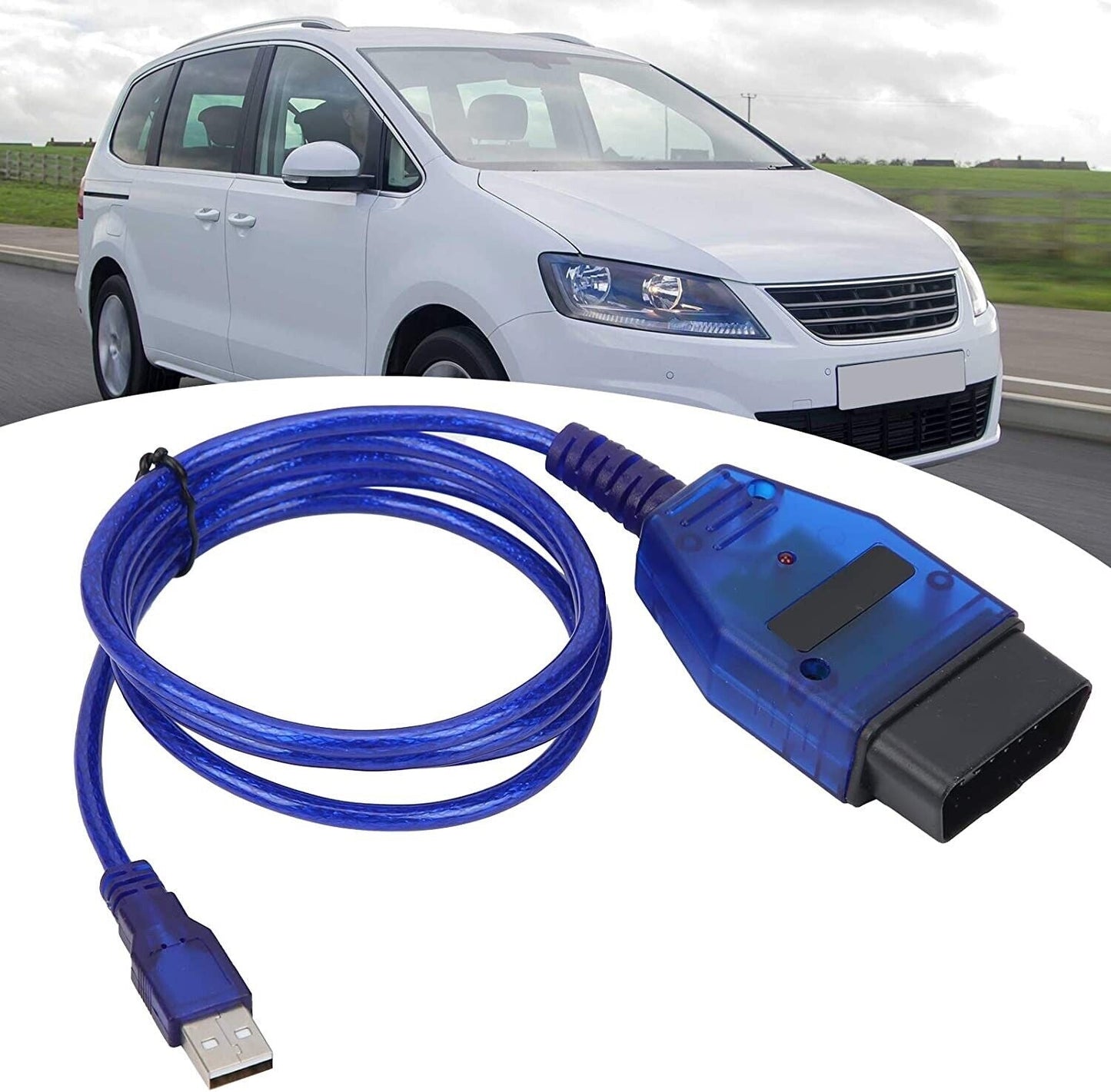 KKL USB OBD Diagnose-Gerät Interface + DEUTSCHE SOFTWARE für VW AUDI SEAT  SKODA